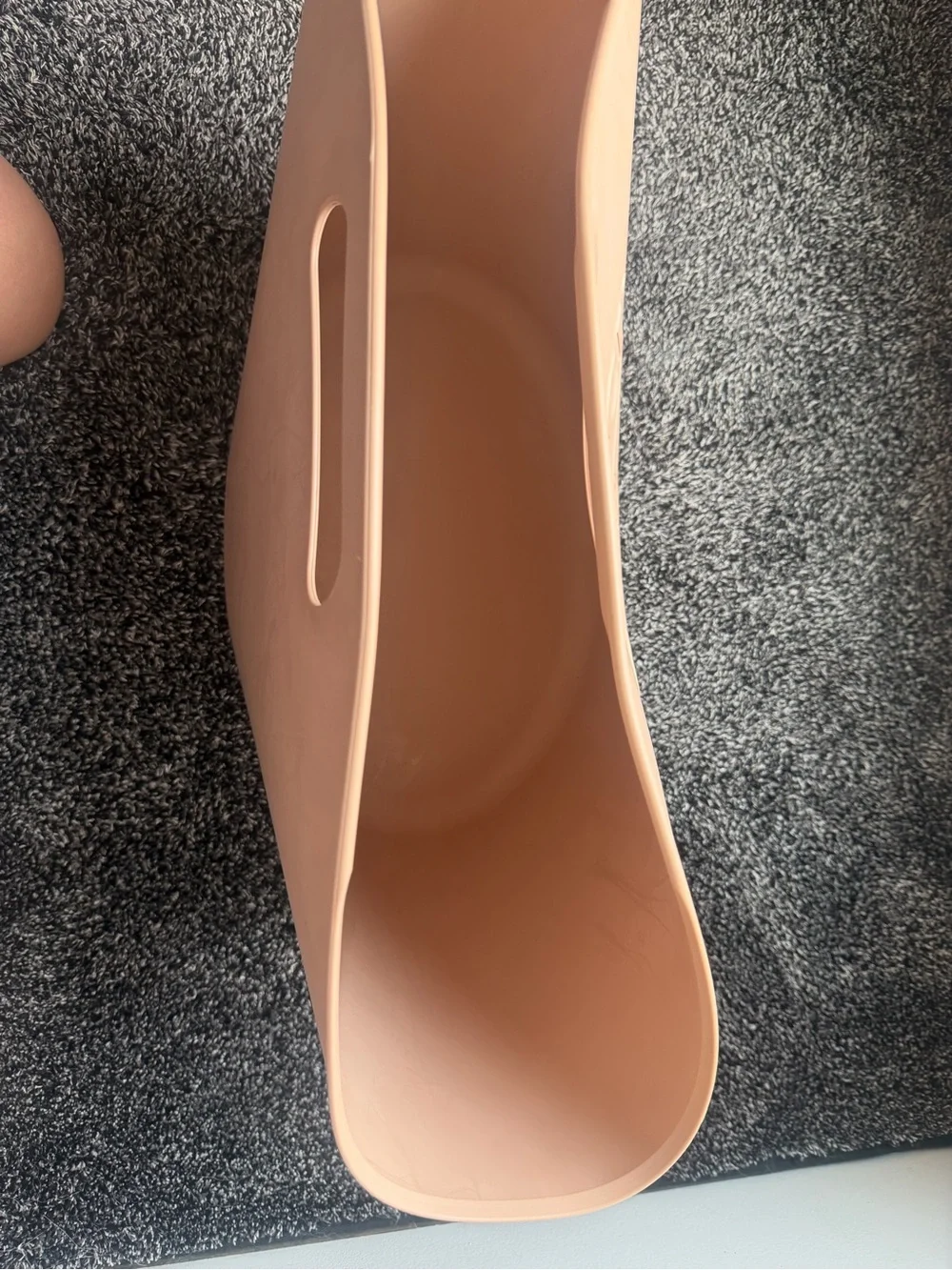 Gucci Blush Rubber Tote with Embossed Logo